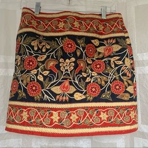 Tory Burch Exquisitely Embroidered Wade Skirt